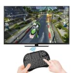 ⁦لوحة مفاتيح مع ماوس يدعم العربية لاسلكية صغيرة 2.4G بإضاءة خلفية قابلة للشحن USB⁩ - الصورة ⁦5⁩