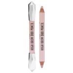 ⁦Benefit High Brow Duo Pencil - Linen Pink/Soft Gold (Light) 2x1.4g Ounce - قلم تحديد الحواجب هاي برو ديو من بينيفت لون وردي كتان/ذهبي ناعم⁩ - الصورة ⁦2⁩