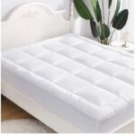 لبادة سرير حجم مجوز فندقيةحجم 160×200سم لون أبيض