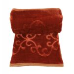 ⁦حرام مخمل حفر مجوز 220×240 سم لون أحمر⁩ - الصورة ⁦3⁩