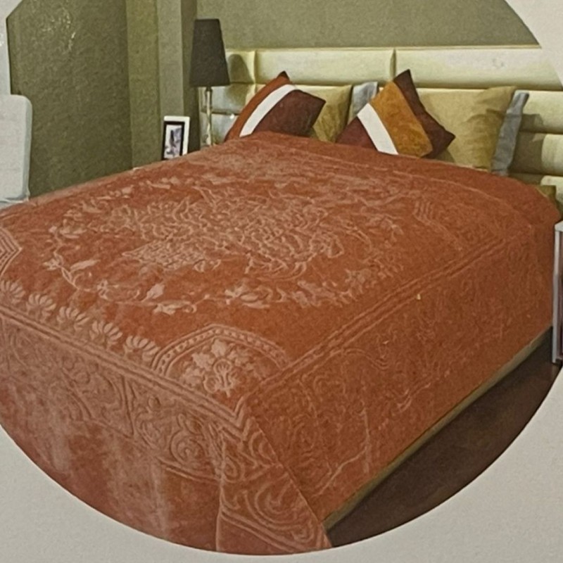 ⁦حرام مخمل حفر مجوز 220×240 سم لون زهري⁩ - الصورة ⁦1⁩