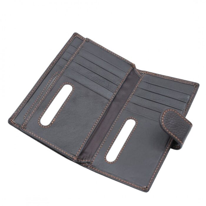 103377728_67de0e3a6920b جزدان جلد للرجال لون بني 15 * 9 سم - الصورة 1