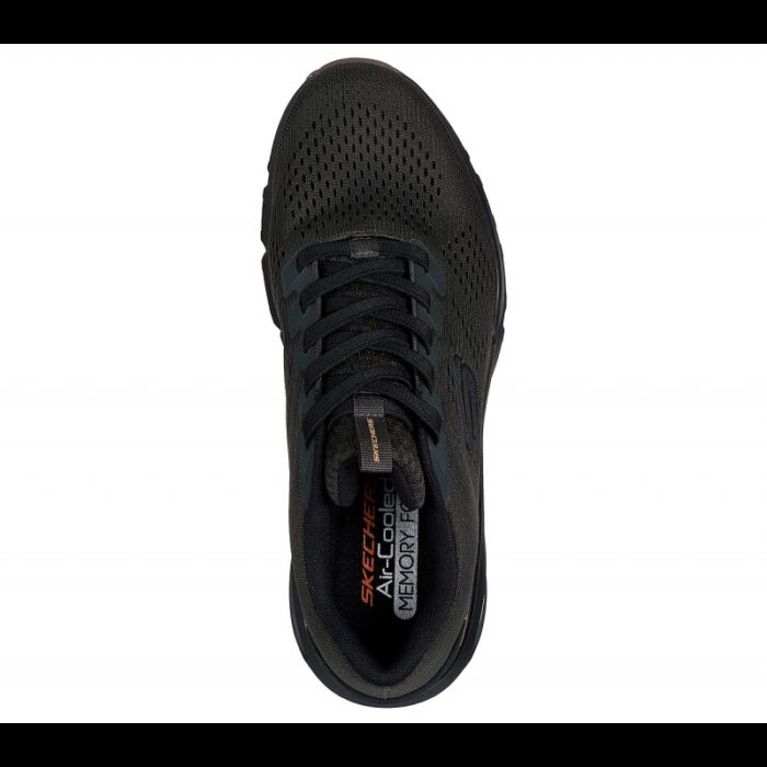 ⁦Skechers Men's Skech-Air Ventura Shoes - حذاء سكيتشرز سكيتش اير فينتشرا للرجال لون زيتي وأسود⁩ - الصورة ⁦3⁩