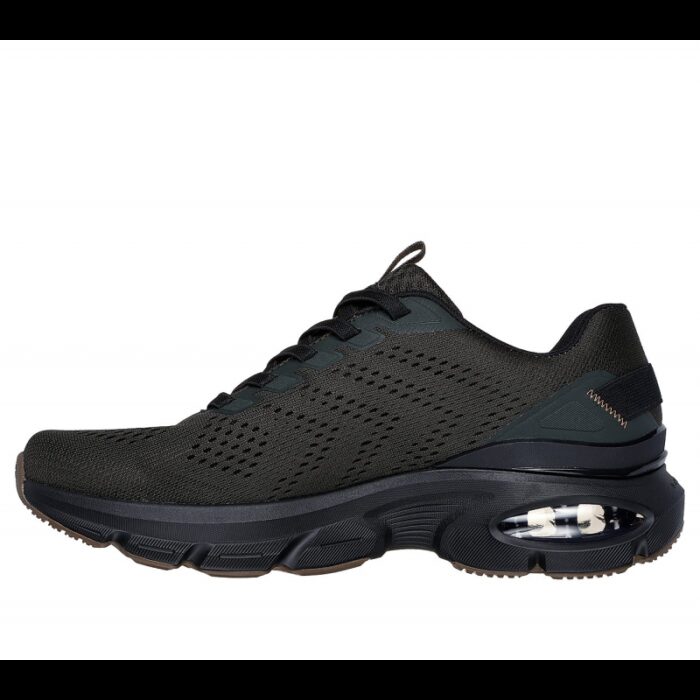 ⁦Skechers Men's Skech-Air Ventura Shoes - حذاء سكيتشرز سكيتش اير فينتشرا للرجال لون زيتي وأسود⁩ - الصورة ⁦5⁩
