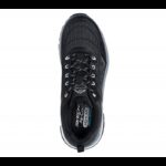 ⁦Skechers Men's D'Lux Journey Shoes - حذاء سكيتشرز دي لوكس جورني للرجال لون أسود ونعل أبيض⁩ - الصورة ⁦3⁩