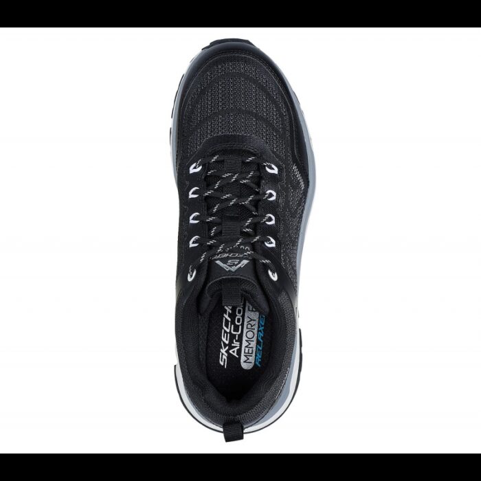 ⁦Skechers Men's D'Lux Journey Shoes - حذاء سكيتشرز دي لوكس جورني للرجال لون أسود ونعل أبيض⁩ - الصورة ⁦3⁩
