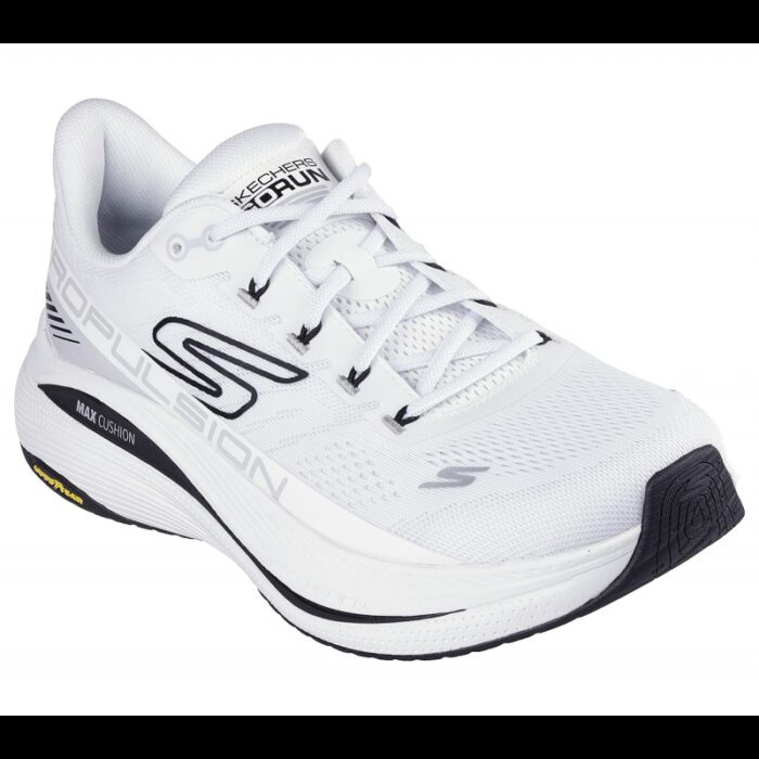 103377774_67de0e9dc1399 Skechers Men's Max Cushioning Propulsion Shoes - حذاء سكيتشرز ماكس كوشينينغ للرجال لون أبيض - الصورة 1
