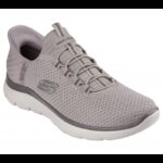 Skechers Men's Slip-ins: Summits - High Range Shoes - حذاء سكيتشرز سليب ان: سوميتس– هاي رينج للرجال لون بيج ونعل ابيض