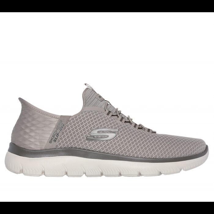 ⁦Skechers Men's Slip-ins: Summits - High Range Shoes - حذاء سكيتشرز سليب ان: سوميتس– هاي رينج للرجال لون بيج ونعل ابيض⁩ - الصورة ⁦2⁩