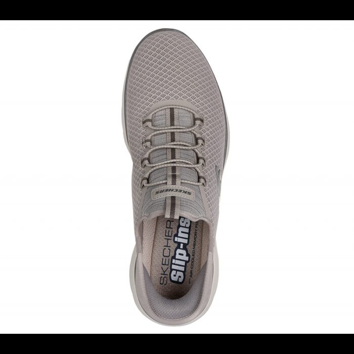 ⁦Skechers Men's Slip-ins: Summits - High Range Shoes - حذاء سكيتشرز سليب ان: سوميتس– هاي رينج للرجال لون بيج ونعل ابيض⁩ - الصورة ⁦3⁩