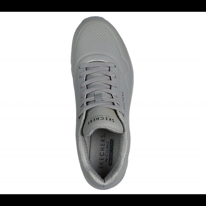 ⁦Skechers Men's Uno - Stand On Air Shoes - حذاء سكيتشرز أونو ستاند اون اير للرجال لون زيتي⁩ - الصورة ⁦3⁩