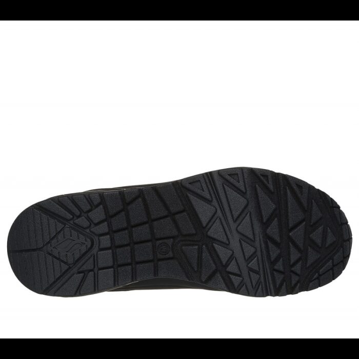 ⁦Skechers Women's Uno - Shimmer Away Shoes - حذاء سكيتشرز أونو - شيمر اويه للنساء لون أسود⁩ - الصورة ⁦4⁩