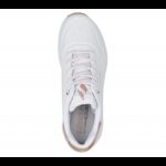 ⁦Skechers Women's Uno - Shimmer Away Shoes - حذاء سكيتشرز أونو - شيمر اويه للنساء لون ابيض⁩ - الصورة ⁦4⁩