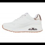 ⁦Skechers Women's Uno - Shimmer Away Shoes - حذاء سكيتشرز أونو - شيمر اويه للنساء لون ابيض⁩ - الصورة ⁦6⁩