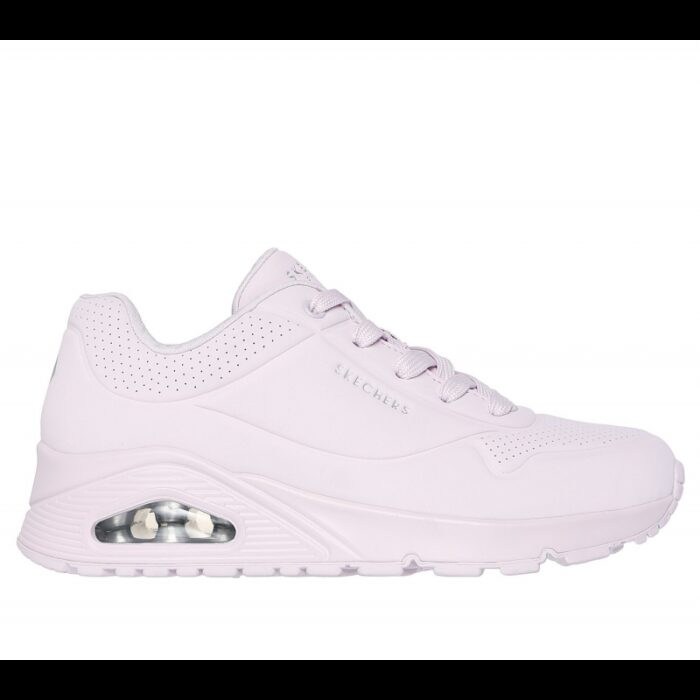 ⁦Skechers Women's Uno - Stand On Air Shoes -حذاء سكيتشرز أونو ستاند اون اير للنساء لون زهري فاتح⁩ - الصورة ⁦2⁩