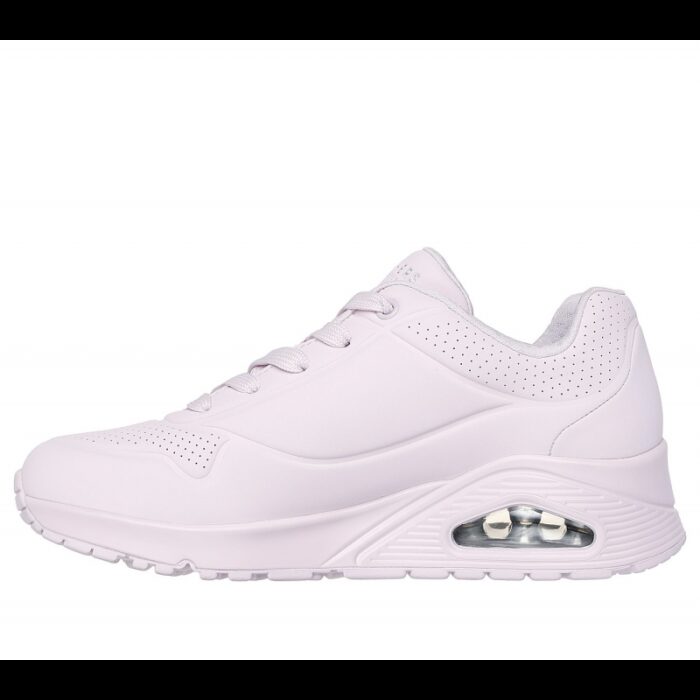⁦Skechers Women's Uno - Stand On Air Shoes -حذاء سكيتشرز أونو ستاند اون اير للنساء لون زهري فاتح⁩ - الصورة ⁦5⁩
