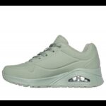 ⁦Skechers Women's Uno - Stand On Air Shoes -حذاء سكيتشرز أونو ستاند اون اير للنساء لون زيتي⁩ - الصورة ⁦5⁩