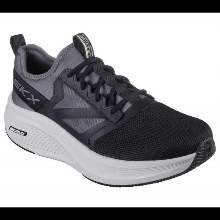 103377806_67de0ed6543da Skechers Men's GOrun Elevate 2.0 - Jetsweep Shoes - حذاء سكيتشرز جو رن ايليفيت 2.0- جت سويب للرجال لون أسود ورمادي - الصورة 1