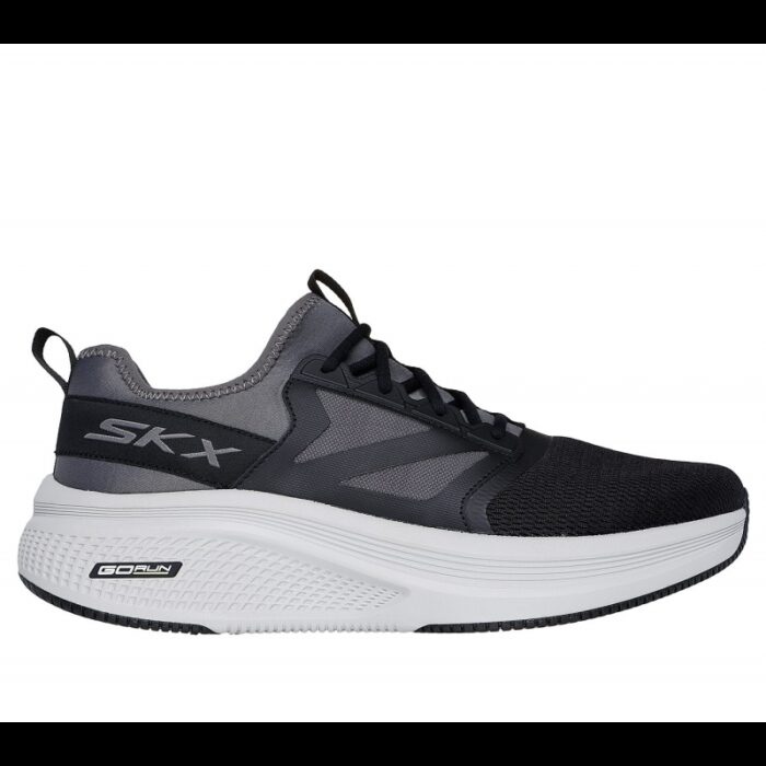 ⁦Skechers Men's GOrun Elevate 2.0 - Jetsweep Shoes - حذاء سكيتشرز جو رن ايليفيت 2.0- جت سويب للرجال لون أسود ورمادي⁩ - الصورة ⁦2⁩