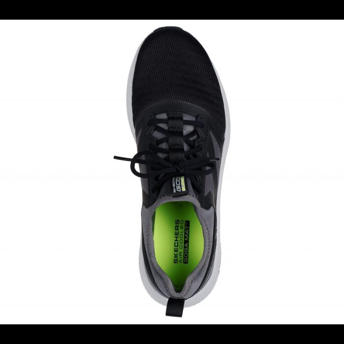 ⁦Skechers Men's GOrun Elevate 2.0 - Jetsweep Shoes - حذاء سكيتشرز جو رن ايليفيت 2.0- جت سويب للرجال لون أسود ورمادي⁩ - الصورة ⁦3⁩