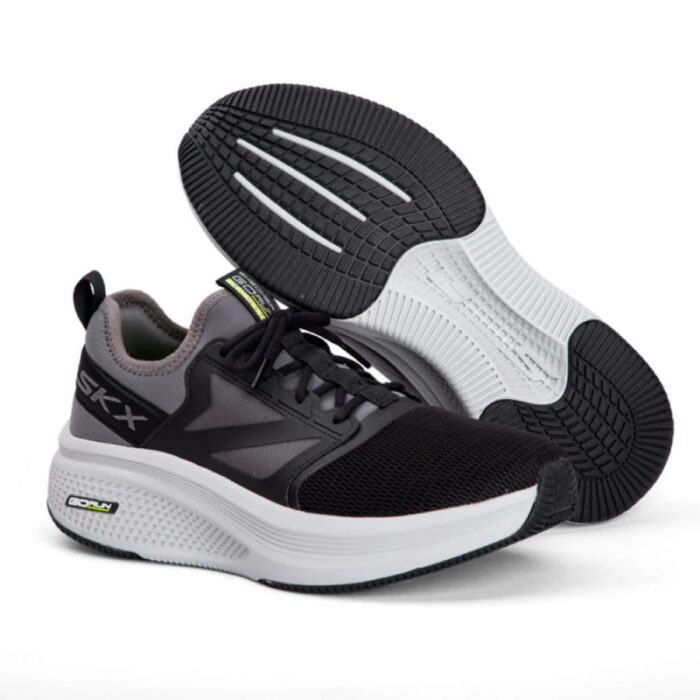 ⁦Skechers Men's GOrun Elevate 2.0 - Jetsweep Shoes - حذاء سكيتشرز جو رن ايليفيت 2.0- جت سويب للرجال لون أسود ورمادي⁩ - الصورة ⁦6⁩