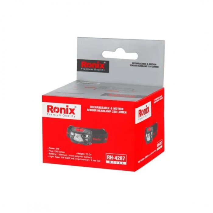 103377822_67de0f2c23104 كشاف رأس 5 واط 280 لومين مع حساس حركة من Ronix - الصورة 1