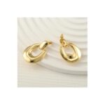 حلق ذهبي بتصميم حلقة