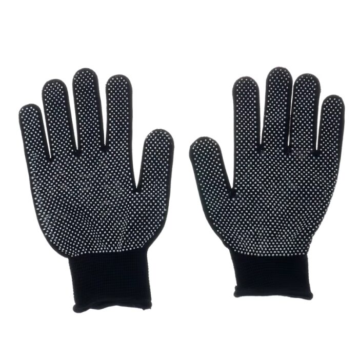 ⁦كفوف مضادة للإنزلاق لون اسود للجنسين⁩ - الصورة ⁦4⁩