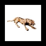 ⁦تمثال ديكور بتصميم فهد لون ذهبي⁩ - الصورة ⁦2⁩