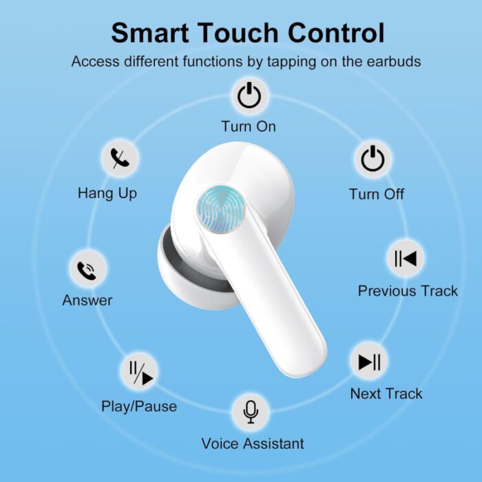 ⁦Q71 bluetooth headphones white⁩ - الصورة ⁦8⁩