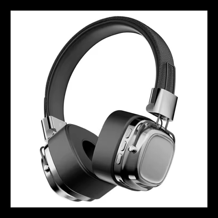 103378021_67de10764e8b3 CR-8 Classic Over Ear Wireless Headphones Black-Silver - الصورة 1