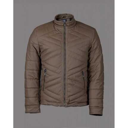 سترة رجالية مبطنة ثقيلة لون بني