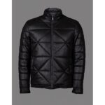 سترة رجالية مبطنة ثقيلة لون أسود