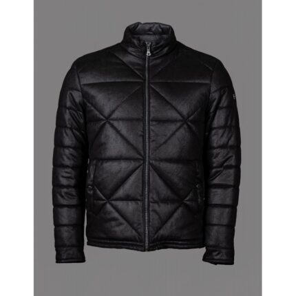 سترة رجالية مبطنة ثقيلة لون أسود