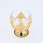 ⁦مضيفة ذهبية دائرية قطر 8.5 سم لون ذهبي⁩ - الصورة ⁦2⁩