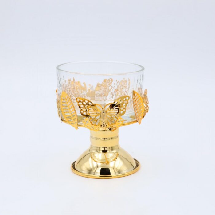 ⁦مضيفة ذهبية دائرية قطر 8.5 سم لون ذهبي⁩ - الصورة ⁦5⁩