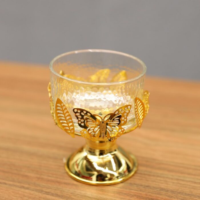 ⁦مضيفة ذهبية دائرية قطر 8.5 سم لون ذهبي⁩ - الصورة ⁦7⁩