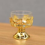 ⁦مضيفة ذهبية دائرية قطر 8.5 سم لون ذهبي⁩ - الصورة ⁦8⁩