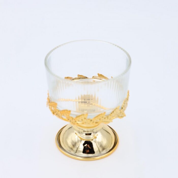 ⁦مضيفة ذهبية دائرية قطر 8.5 سم لون ذهبي⁩ - الصورة ⁦2⁩