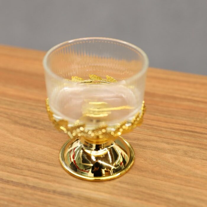 ⁦مضيفة ذهبية دائرية قطر 8.5 سم لون ذهبي⁩ - الصورة ⁦4⁩