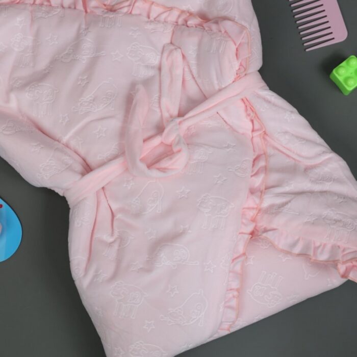 ⁦كوفلية بيبي لون زهري⁩ - الصورة ⁦4⁩