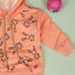 ⁦هودي فوتر للأطفال لون برتقالي فاتح⁩ - الصورة ⁦4⁩