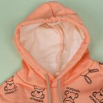 ⁦هودي فوتر للأطفال لون برتقالي فاتح⁩ - الصورة ⁦6⁩