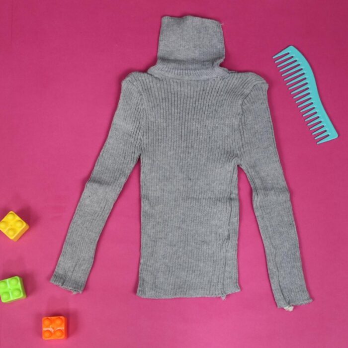 ⁦بلوزة جولف صوف ناعم للأطفال لون سكني⁩ - الصورة ⁦2⁩