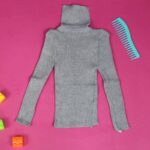 ⁦بلوزة جولف صوف ناعم للأطفال لون سكني⁩ - الصورة ⁦3⁩