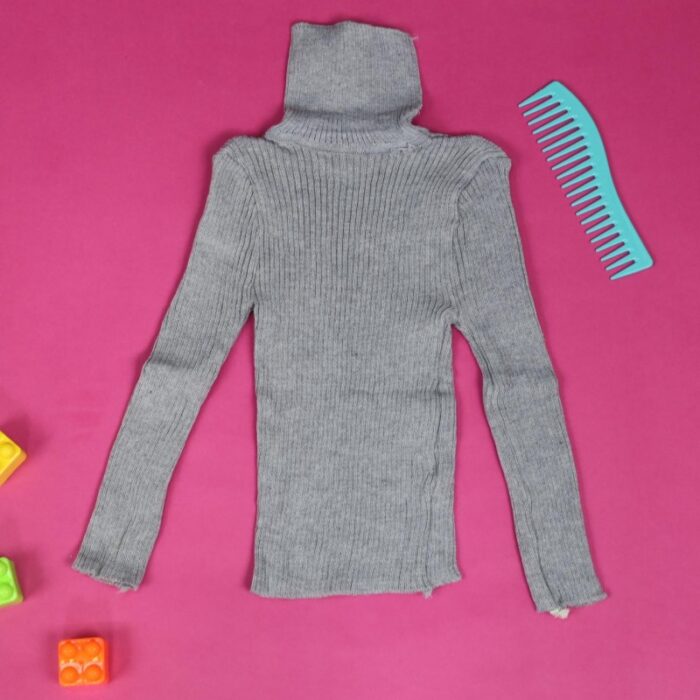 ⁦بلوزة جولف صوف ناعم للأطفال لون سكني⁩ - الصورة ⁦3⁩