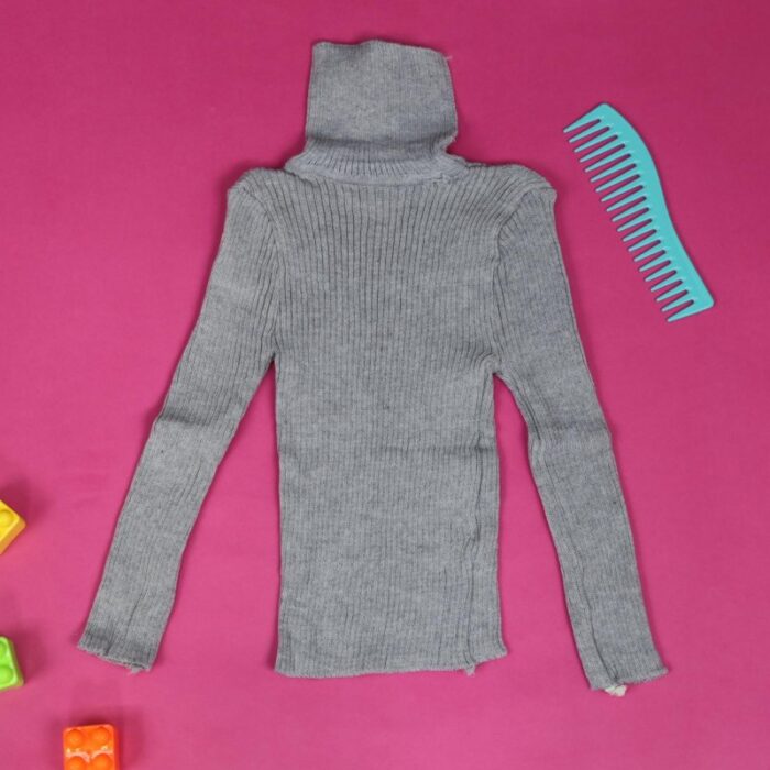 ⁦بلوزة جولف صوف ناعم للأطفال لون سكني⁩ - الصورة ⁦4⁩