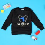 ⁦بلوزة فوتر للأطفال لون اسود⁩ - الصورة ⁦2⁩