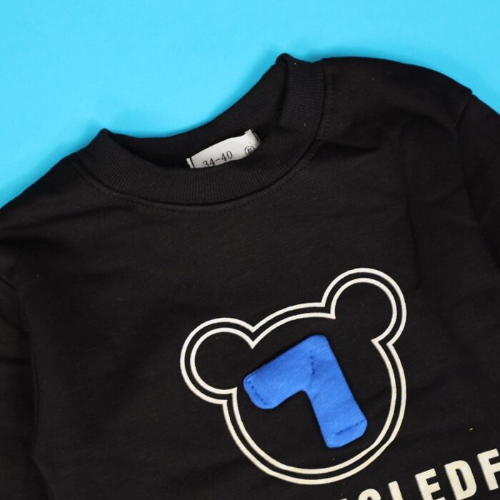 ⁦بلوزة فوتر للأطفال لون اسود⁩ - الصورة ⁦4⁩