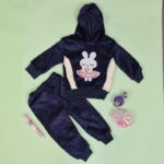 ⁦بجامة بتصميم طاقية (قطعتين) للأطفال لون كحلي⁩ - الصورة ⁦5⁩